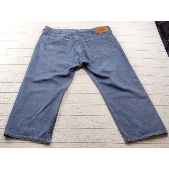 Men's Levi's 501xx Jeans Men's 42x25 Med Wash Original Fit Button Fly - Picture 4 of 6